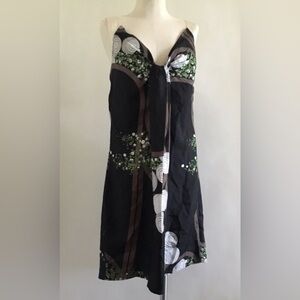 Hype Black and Green Mini Dress